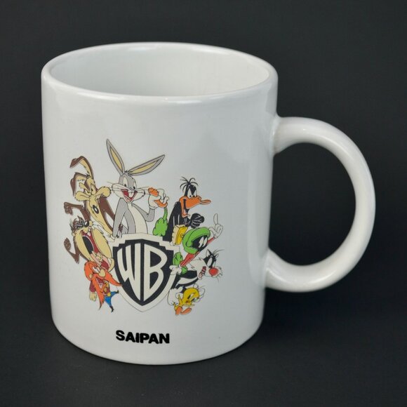WB Saipan Warner Brothers Studio Store 1999 Vintage Coffee Mug Looney Tunes - Picture 1 of 6
